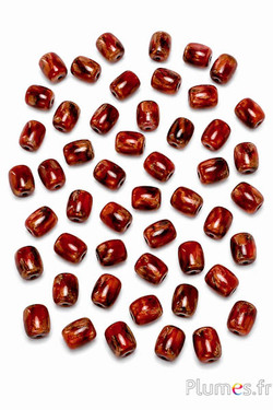Perle in ambra - Ø 11 mm - rosso-marrone